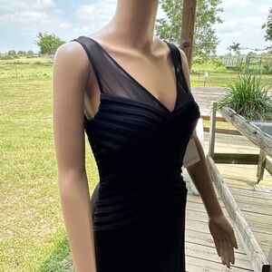 Calvin Klein Black Evening Gown Dress New With Tags Size 4